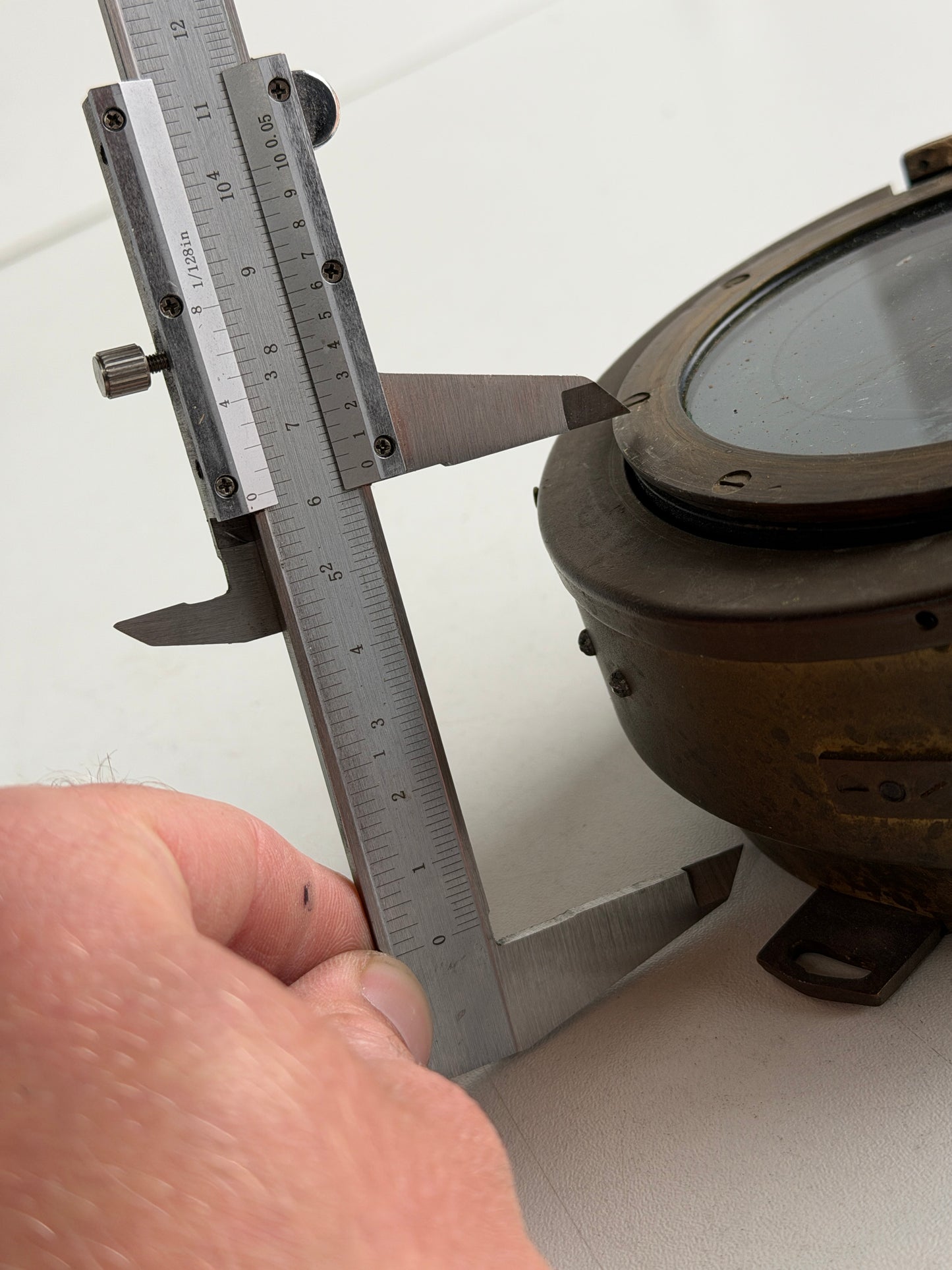 Bronzen Kelvin Hughes PII Compass V1029/1 Ser Nr2 855