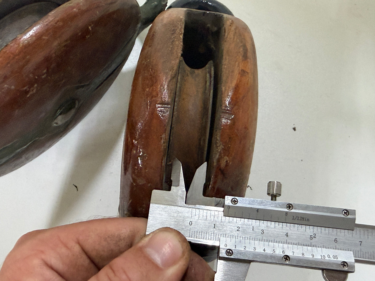 2 Houten 1 schijfs blok 87 mm tot 15 mm lijn - 26