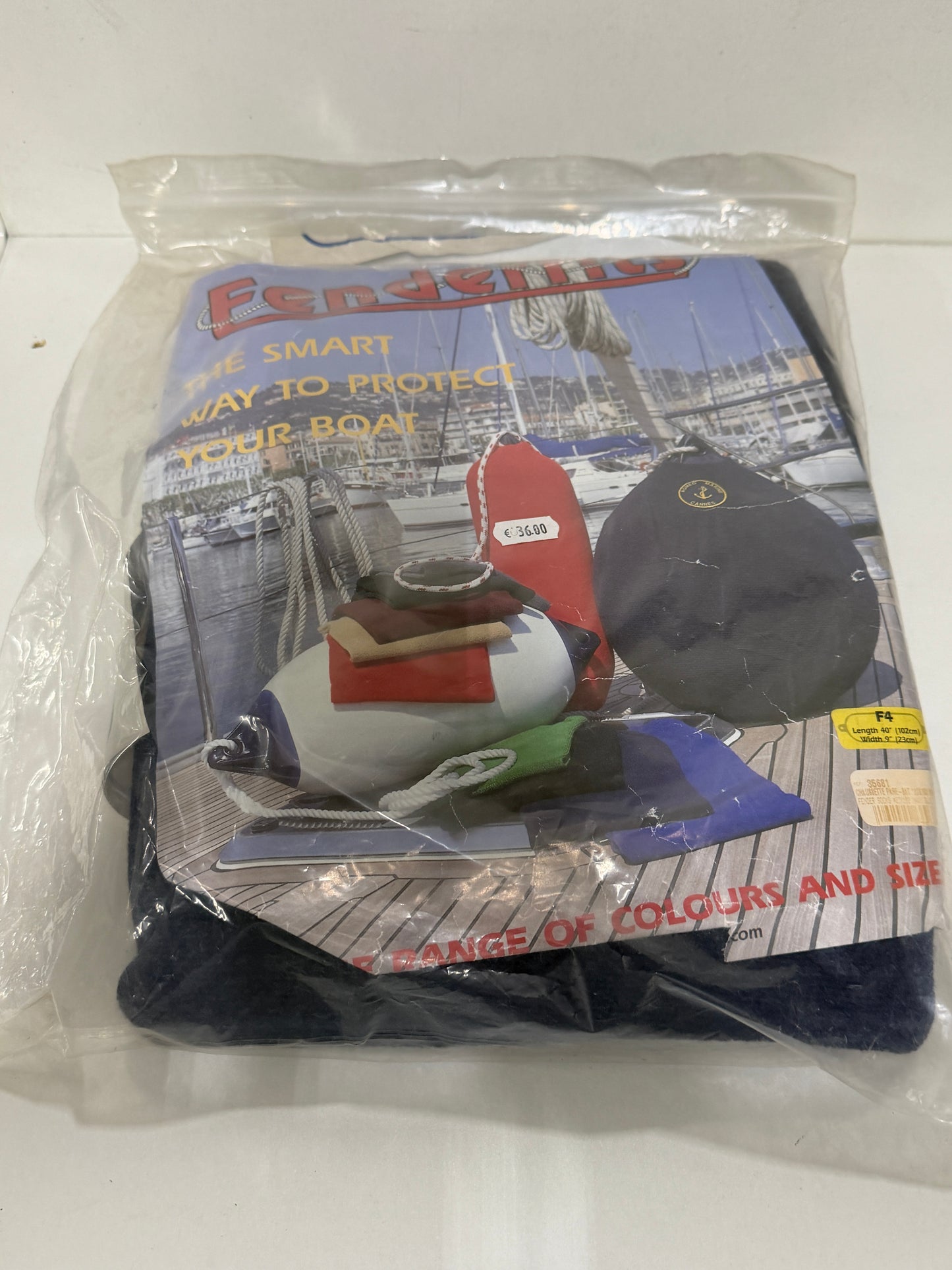 Fenderfits / fenderhoes F4 102 x 23 cm blauw