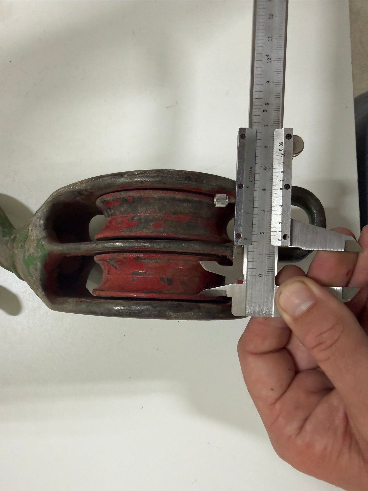 2 schijfs stalen blok 82 mm tot 16 mm lijn