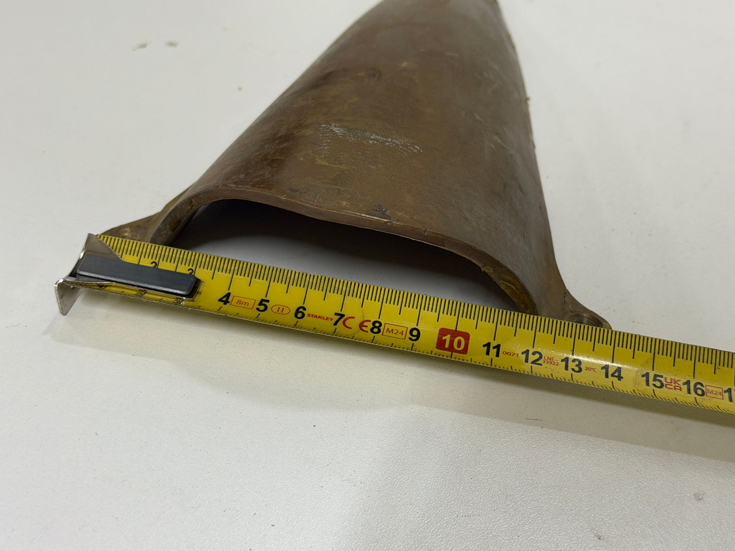 Bronzen ventilator/luchthapper 210 mm