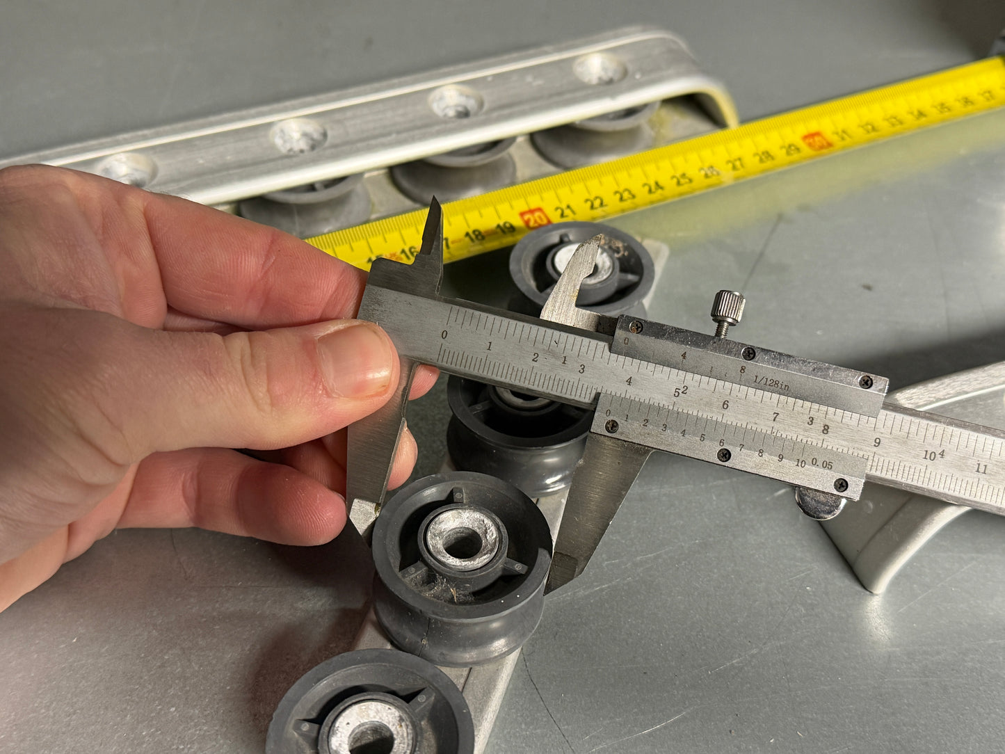 Lewmar valgeleiders 5 en 4 schijfs 40 mm