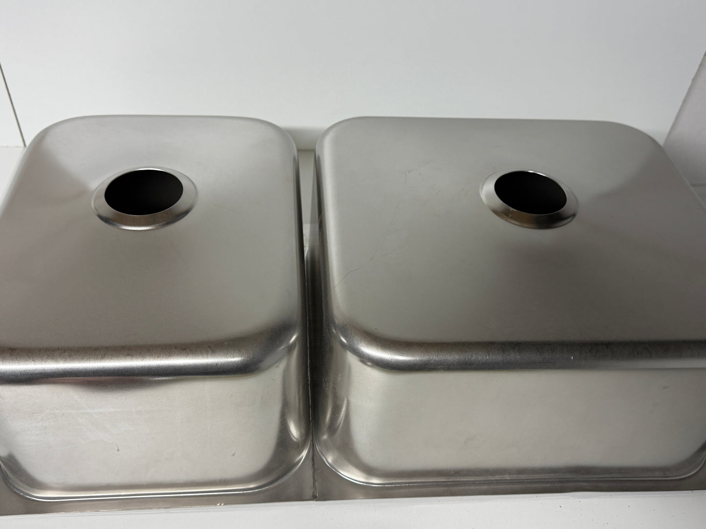 Nieuwe Dubbele Rechthoekige wasbak RVS 600 x 320 mm