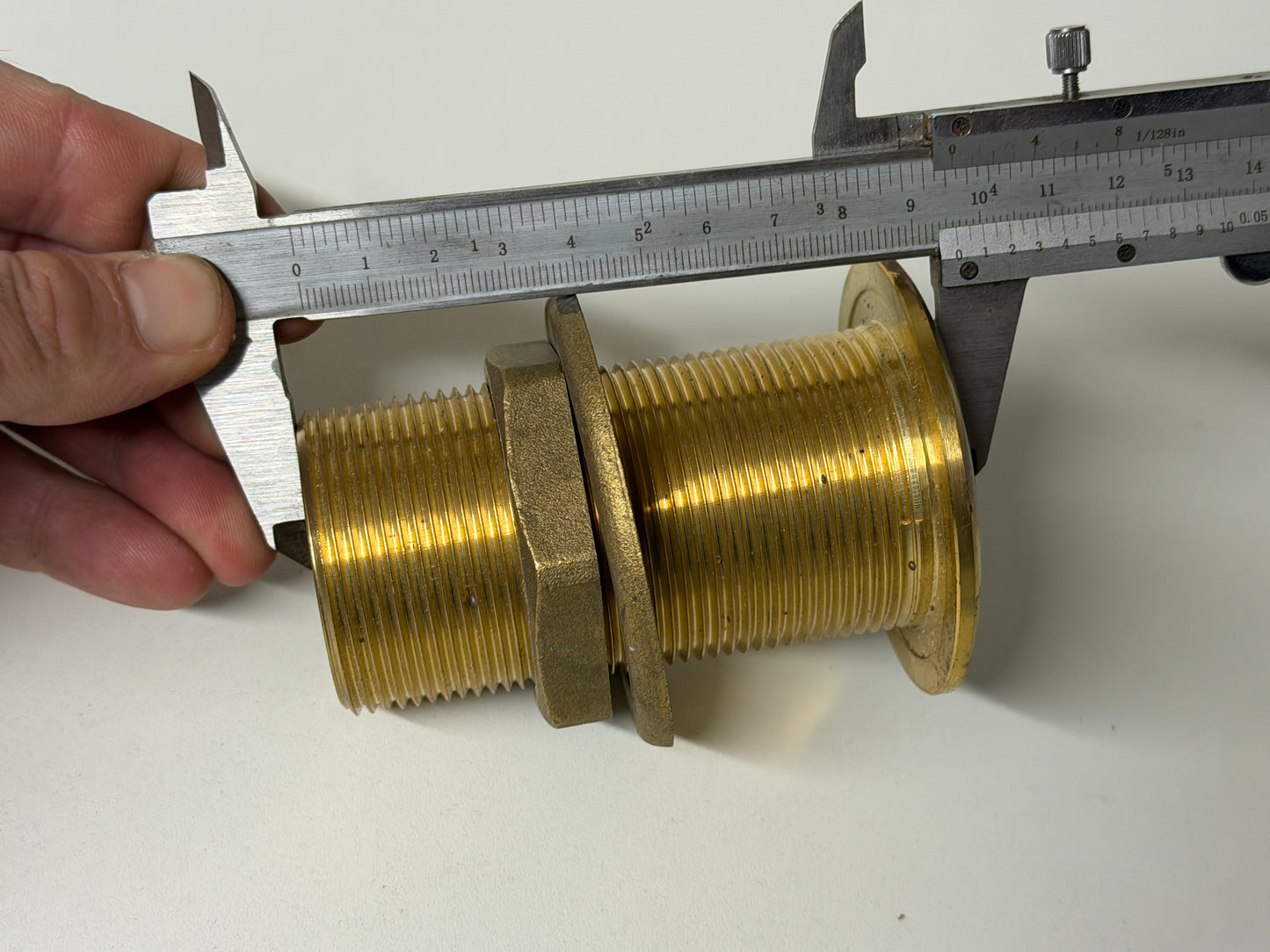 Messing doorvoer 48 mm
