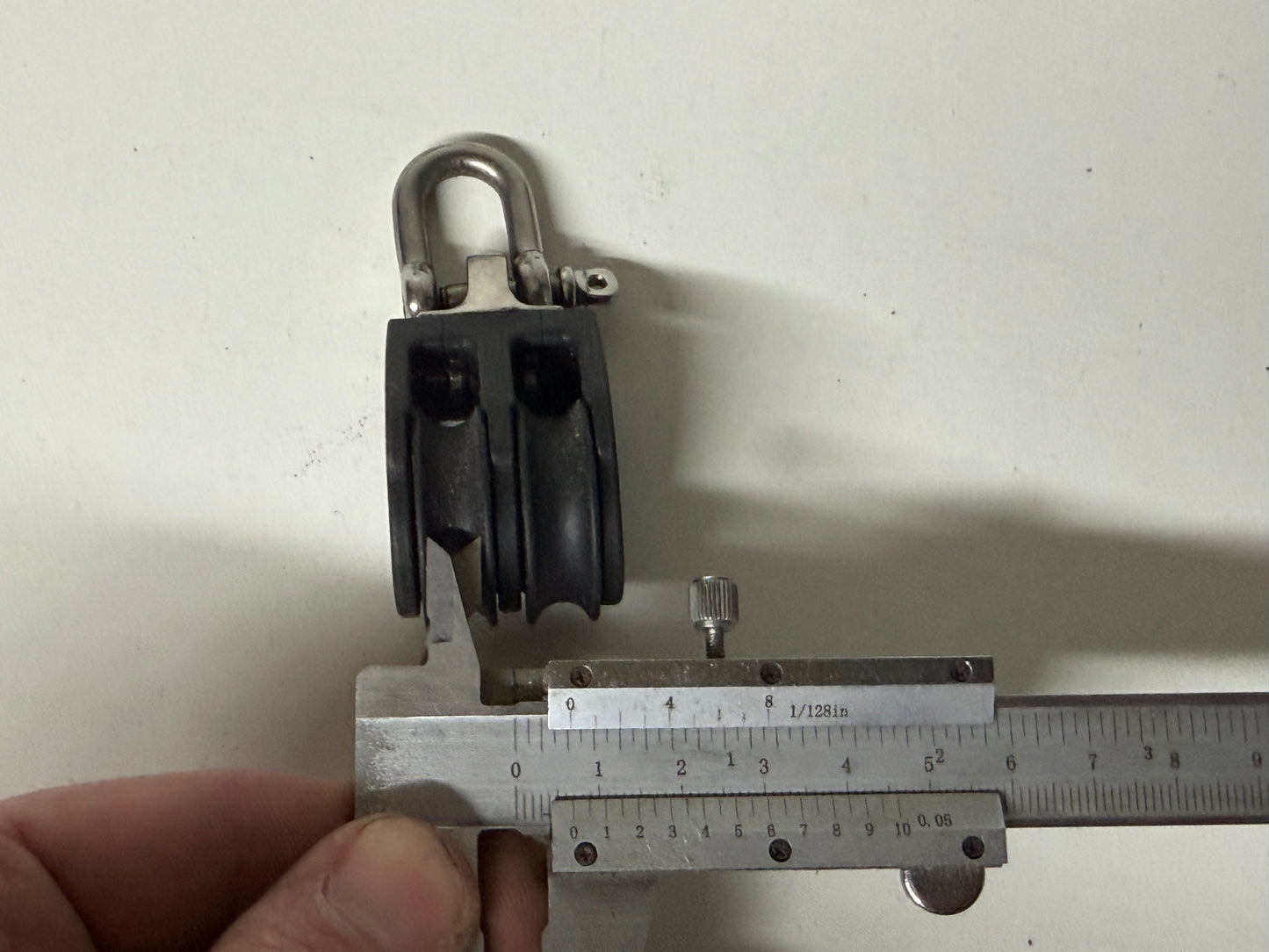 Selden 2 schijfs blok gelagerd 30 mm tot 8 mm lijn