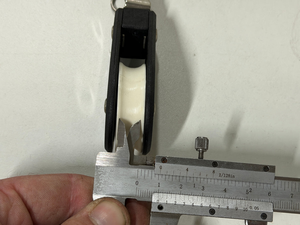 NIEUW Amiot 1 schijfs blok 45 mm tot 10 mm lijn Size 2