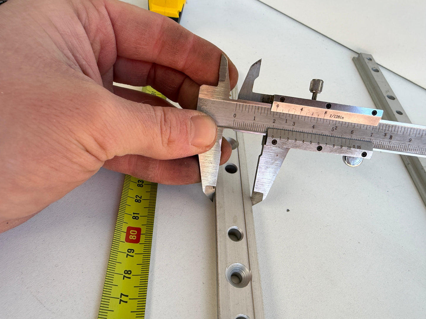 2 x Rail 100 cm lang 20 mm breed