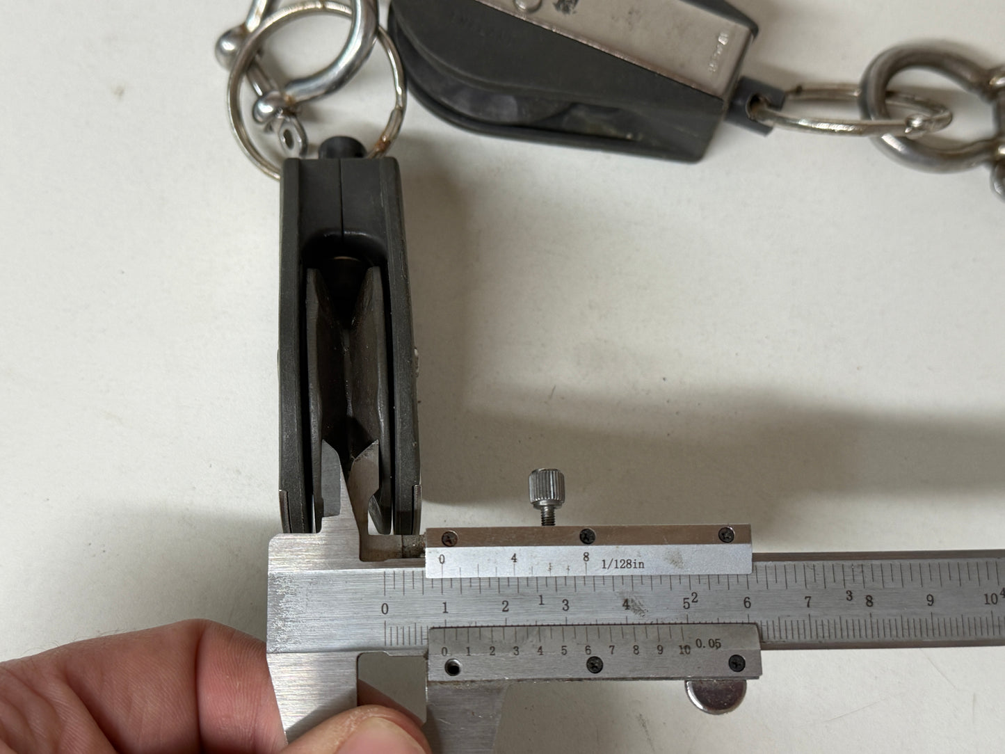 1 schijfs gelagerd blok 52 mm tot 10 mm lijn