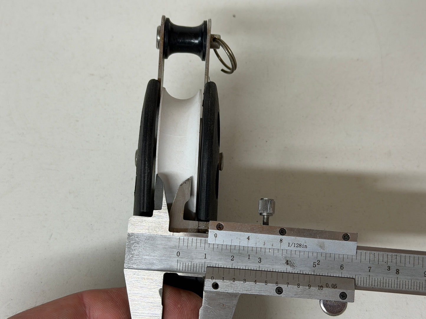 Barton 1 schijfs blok 62 mm tot 12 mm met wartel en hondsvot