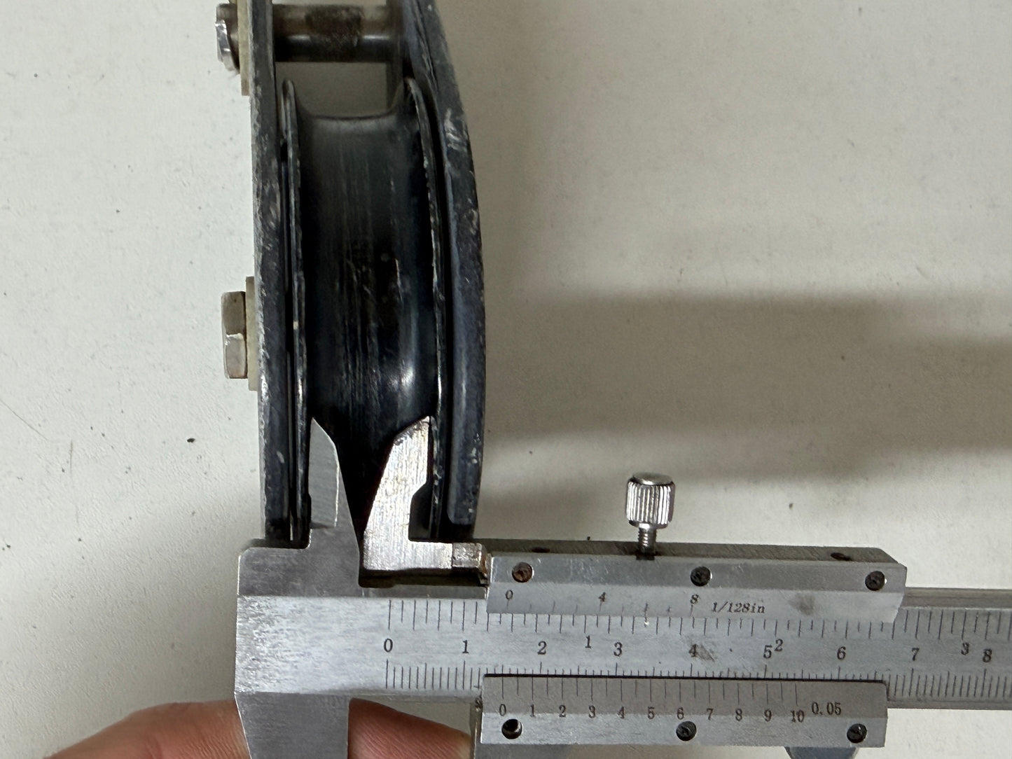 Frederiksen 1 schijfs blok gelagerd 75 mm tot 15 mm lijn
