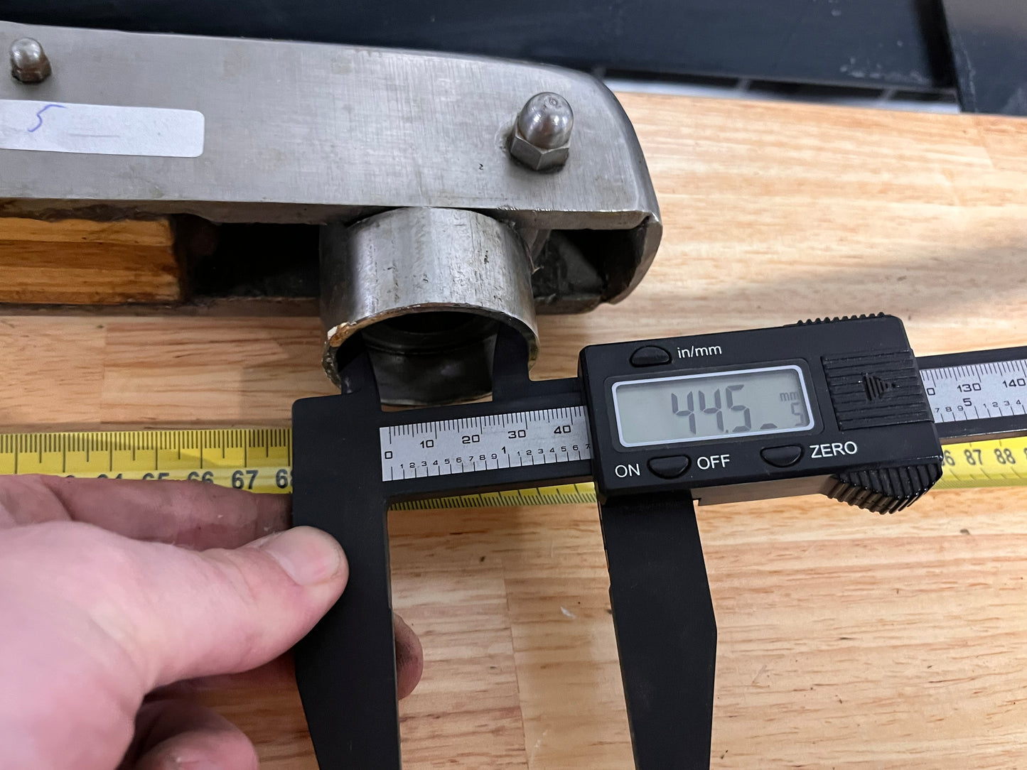 Houten helmstok 85 cm