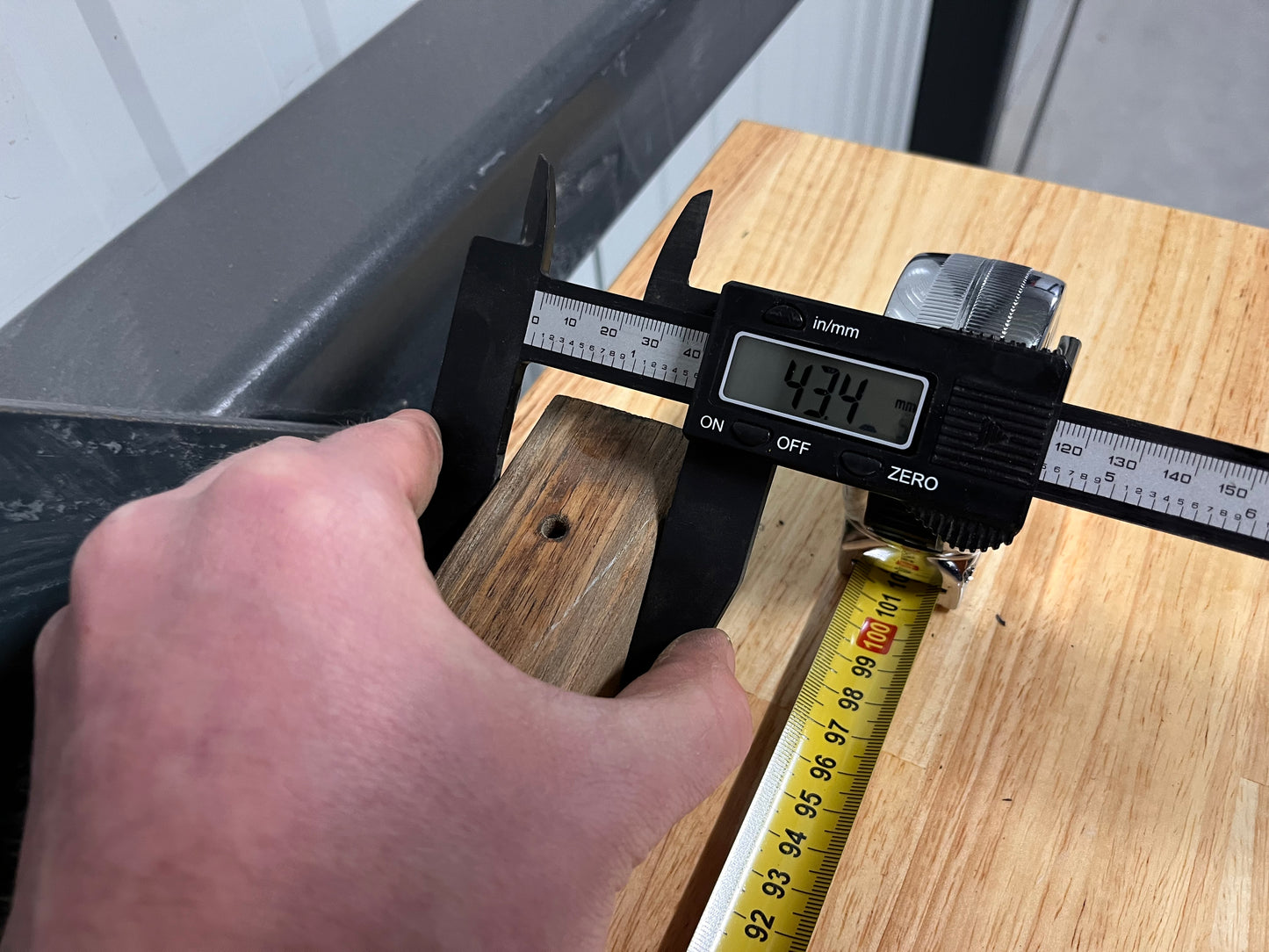 Houten helmstok 100 cm