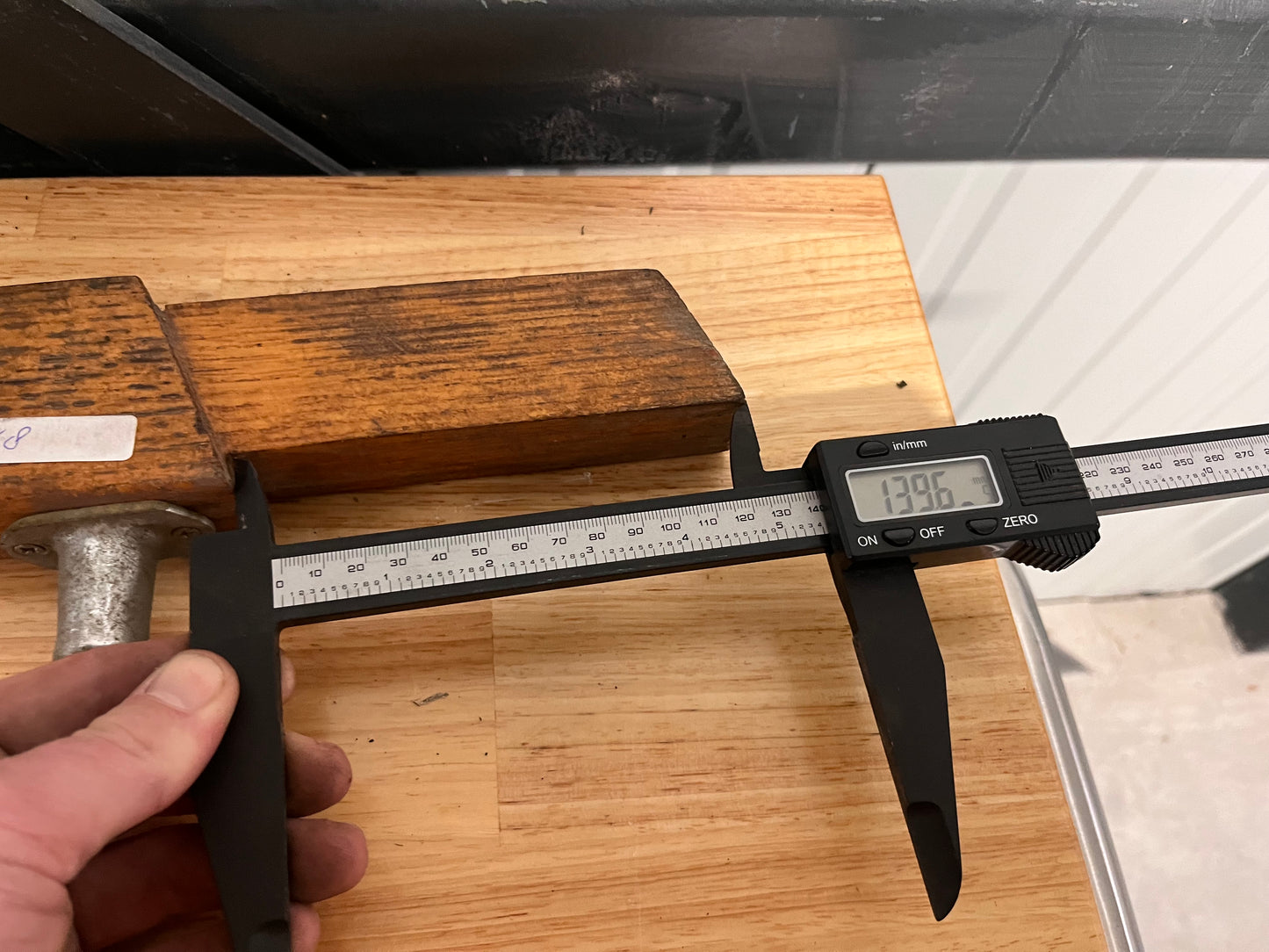 Houten helmstok 113 cm
