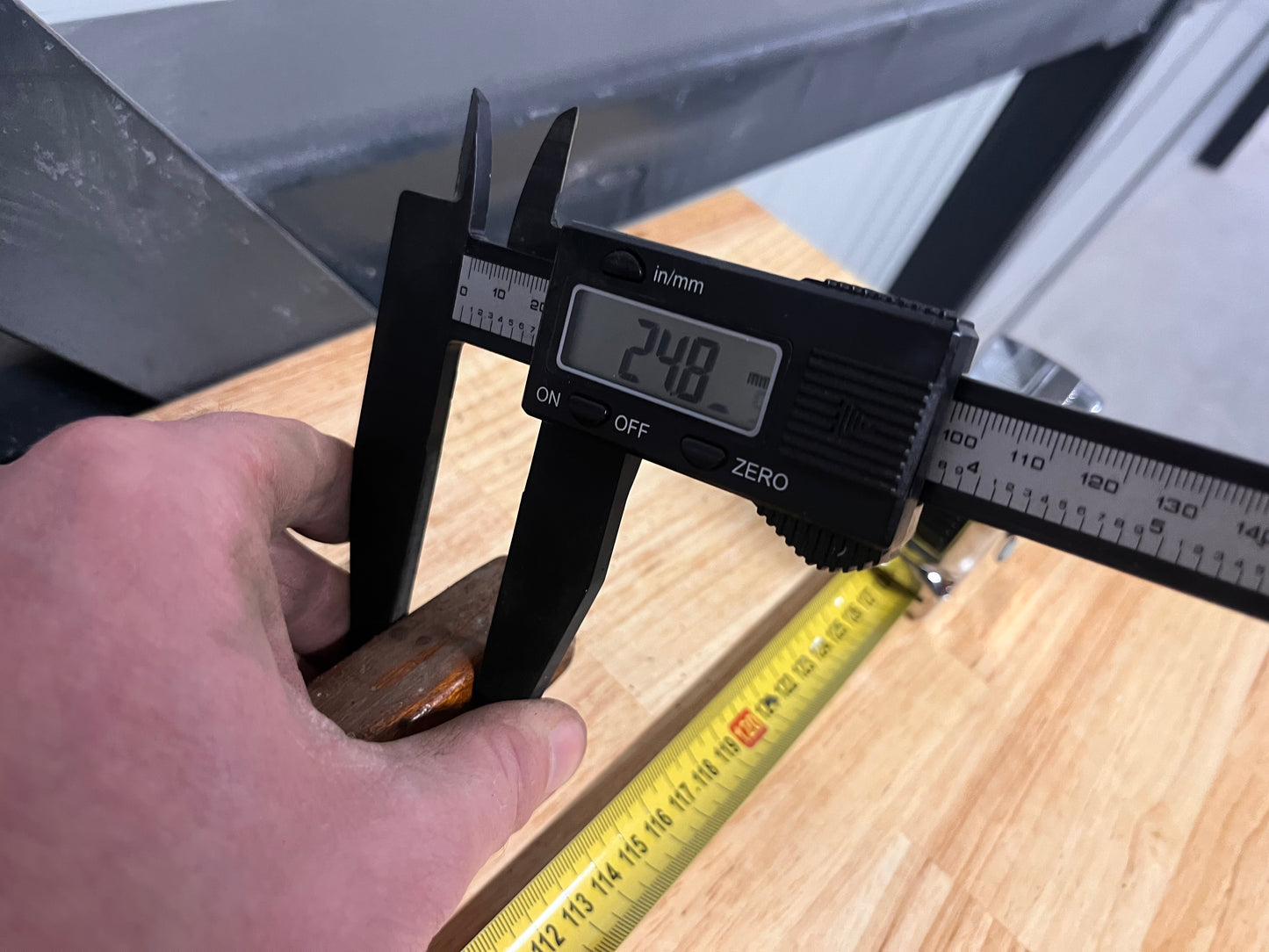 Houten helmstok 112 cm + helmstokverlenger