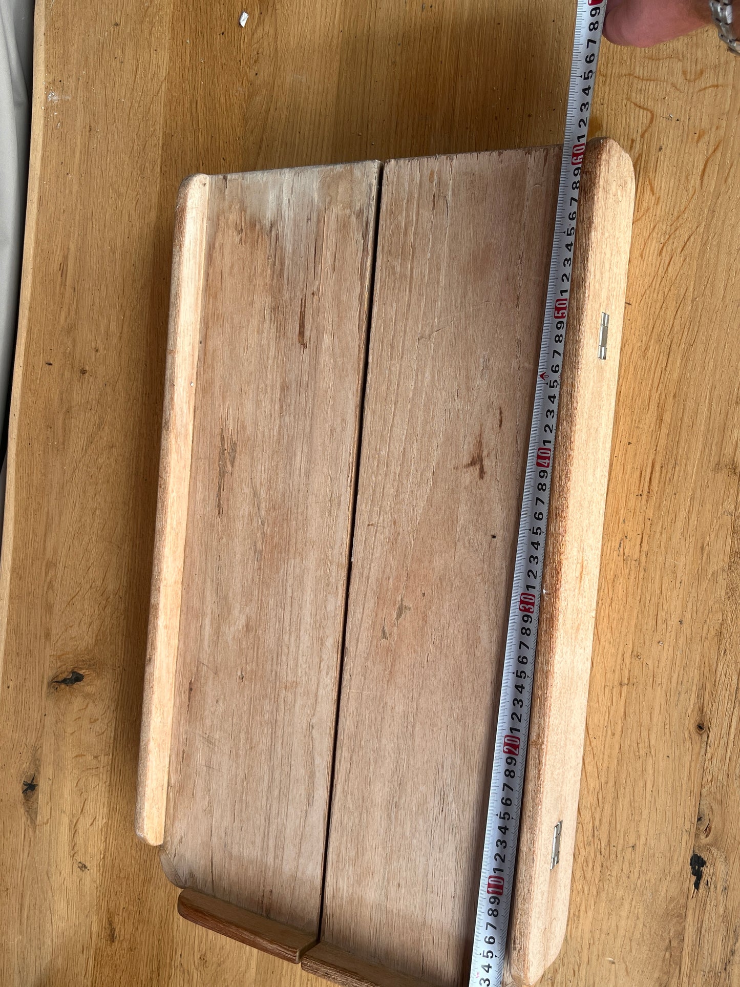 Teak kuiptafel / tafelblad 60 x 70 cm