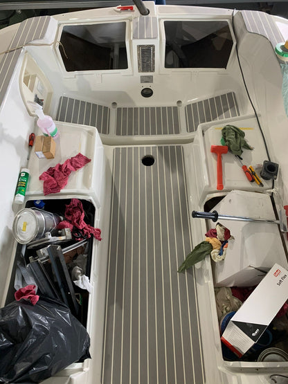 PVC teak 25 meter x 190 mm