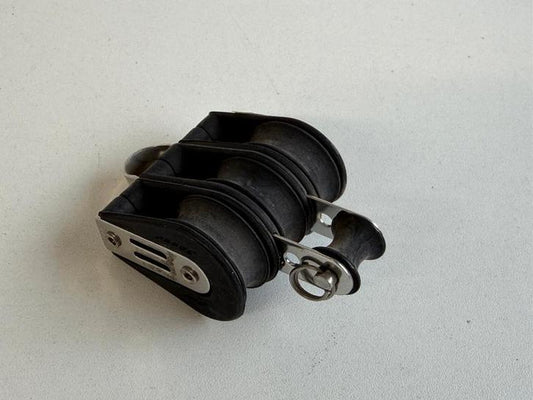 3 schijfs blok 30 mm max 8 mm lijn gelagerd met honsvot