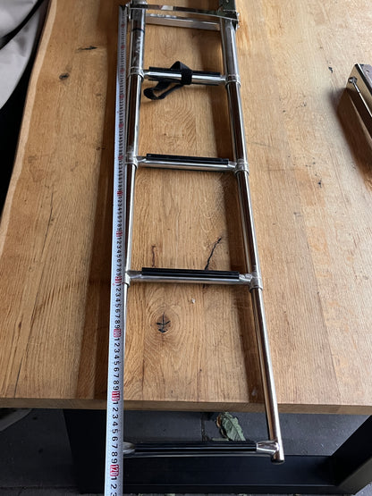 Zwemtrap Telescopisch Opvouwbaar met 4 treden