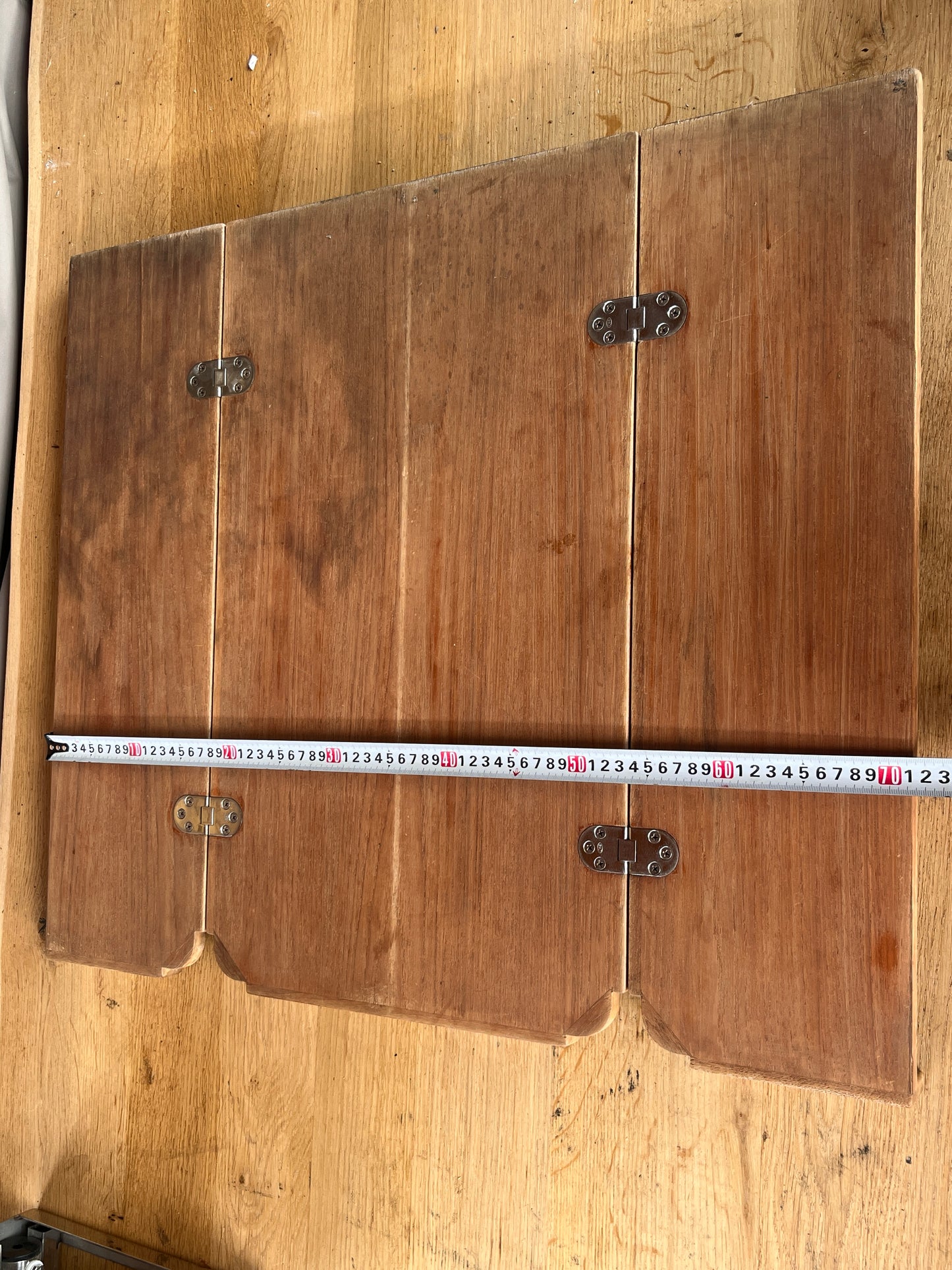 Teak kuiptafel / tafelblad 60 x 70 cm