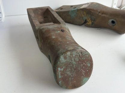 Unieke / antieke grote bronzen bolders 20 KG per stuk