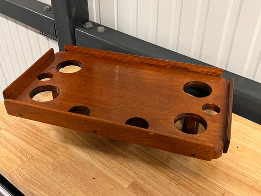 Houten tafel met gaten 515 x 290 mm