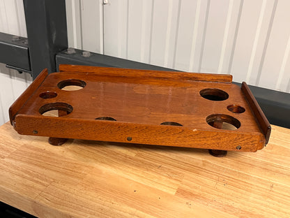 Houten tafel met gaten 515 x 290 mm