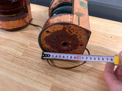 Scheepslantaarn Stuurboord + Bakboord Hoogte 23 cm