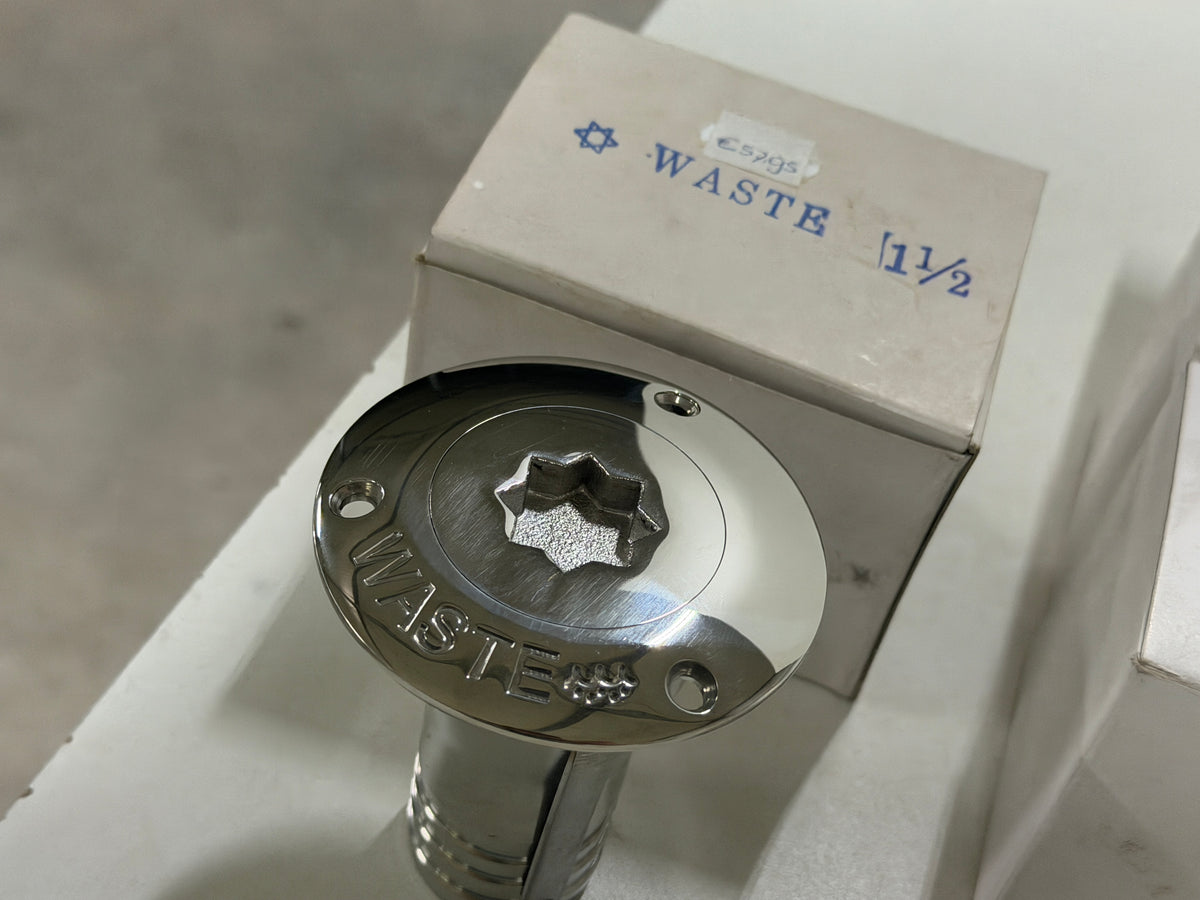 RVS  water vuldop /dekvuldop 38 mm Belship 018310 NIEUW
