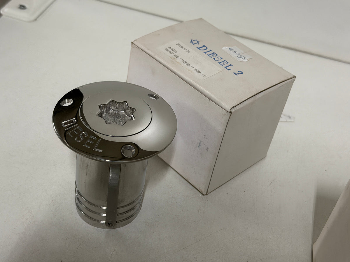 RVS Diesel vuldop /dekvuldop 51 mm Belship 018314 NIEUW