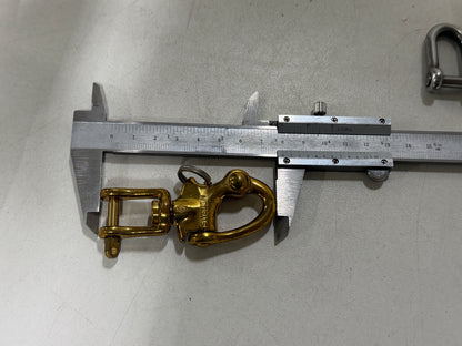 Bronzen snapsluiting met draaibare sluiting 80 mm NIEUW