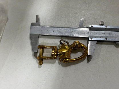 Bronzen snapsluiting met draaibare sluiting 80 mm NIEUW