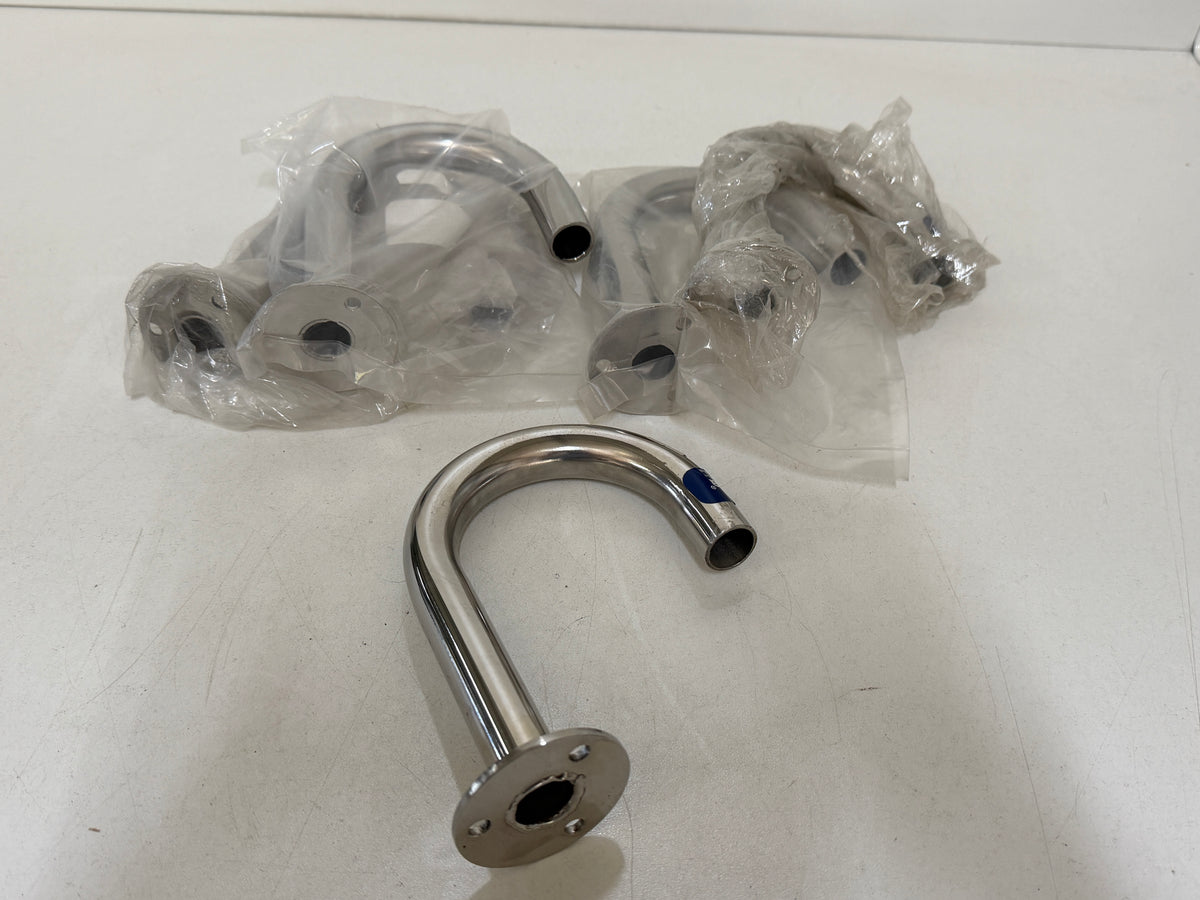 RVS zwanenhals dekdoorvoer 20 mm nieuw