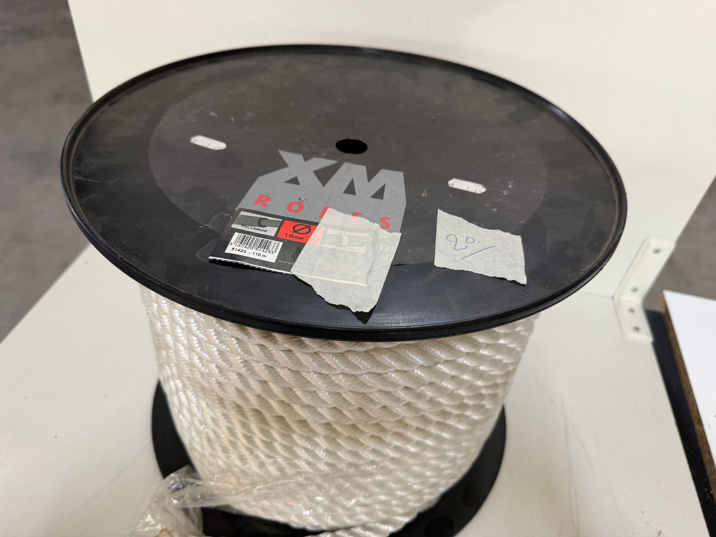 Landvast 16 mm - XM Ropes Polyamide wit
