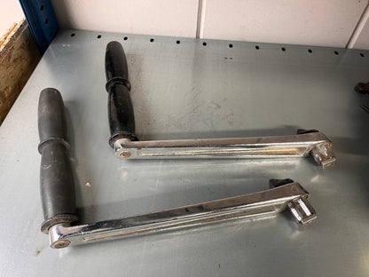 Lewmar lierhendel dubbele grip met lock verchroomd