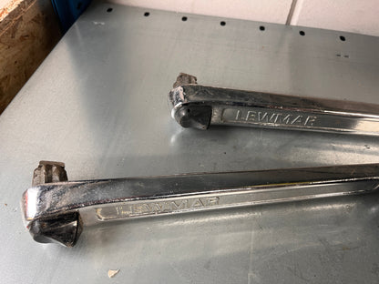 Lewmar lierhendel dubbele grip met lock verchroomd