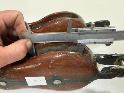 Houten vioolblok 70 mm tot 14 mm lijn, met hondsvot - 1