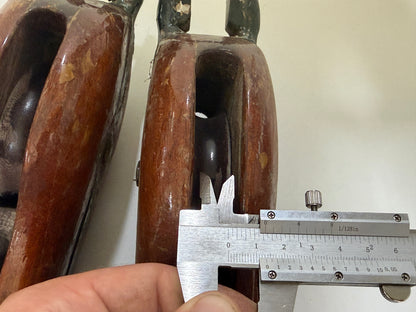 Houten vioolblok 70 mm tot 14 mm lijn, met hondsvot - 1