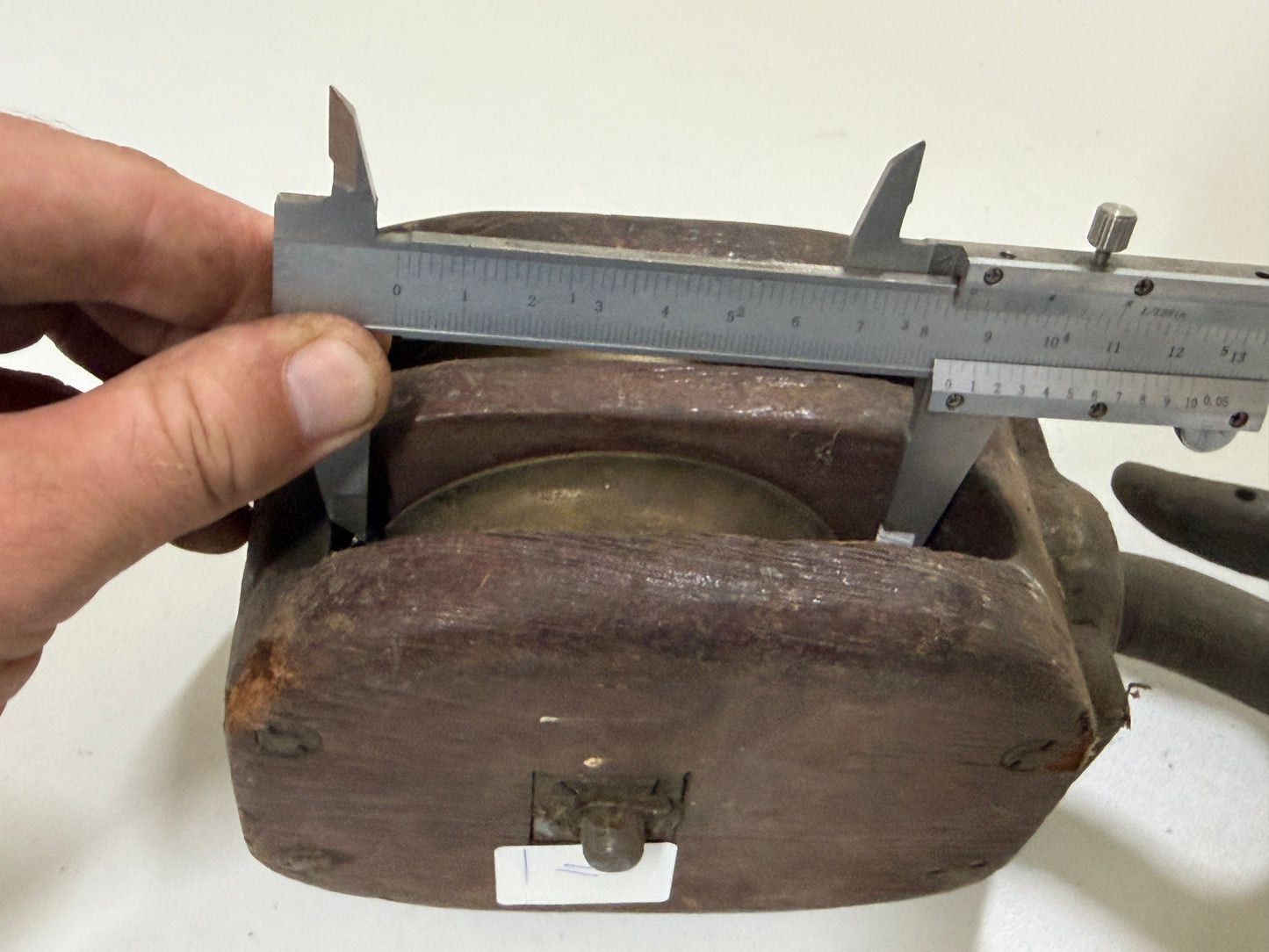 Houten 2 schijfs blok 85 mm tot 16 mm lijn - 11