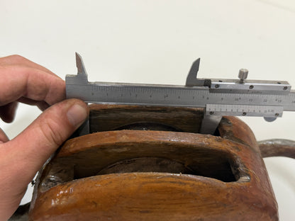Houten 2 schijfs blok 83 mm tot 16 mm lijn - 16