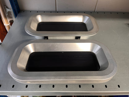 2 x Lewmar patrijspoort open / dicht 40 x 22 cm ongebruikt