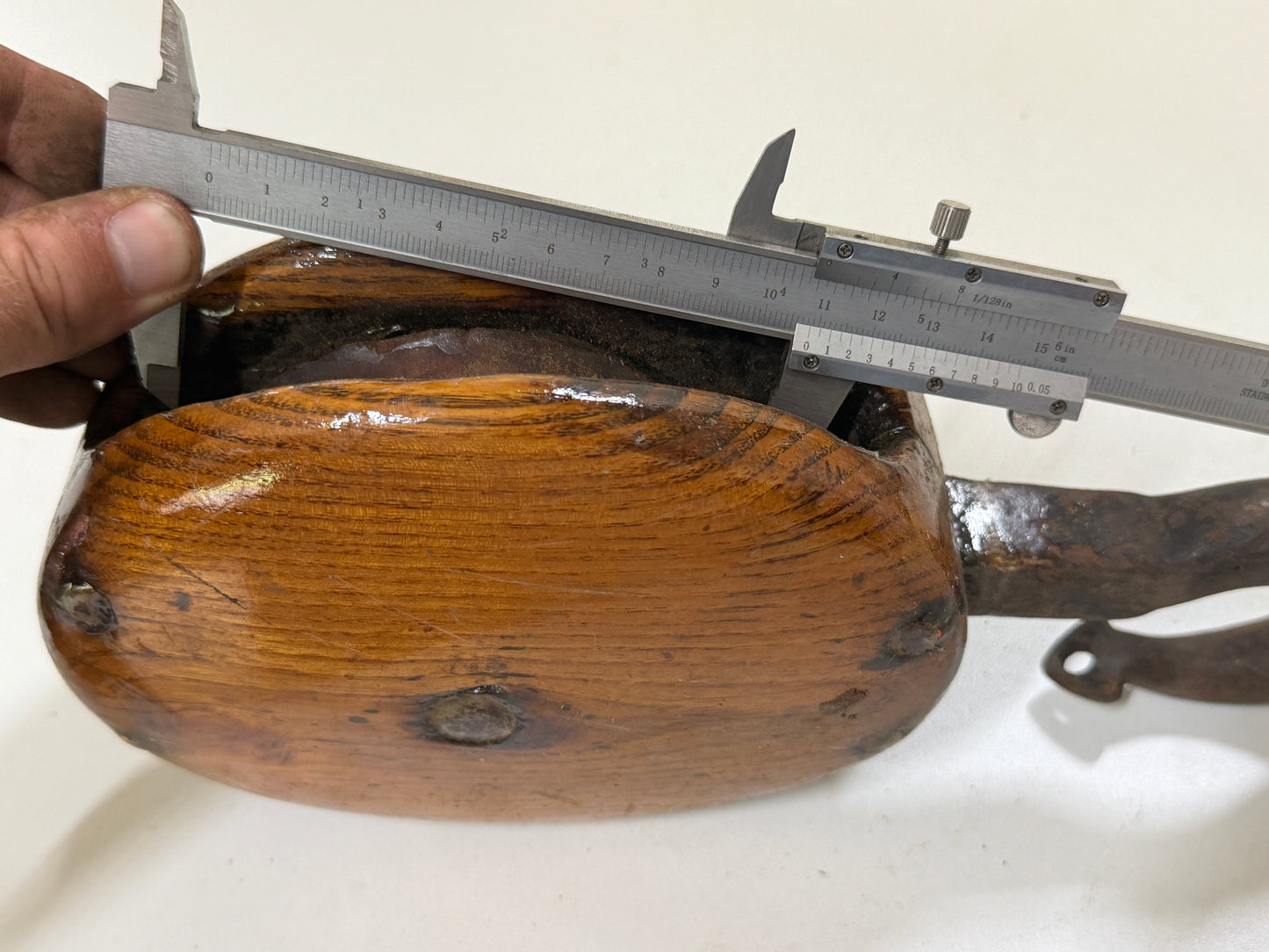 Houten 1 schijfs blok 110 mm lijn tot 15 mm lijn - 31