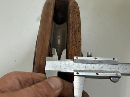 Houten 1 schijfsblok 120 mm tot 18 mm lijn - 35