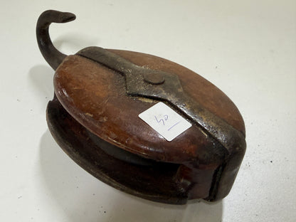 Houten 1 schijfsblok 100 mm tot 13 mm lijn - 40