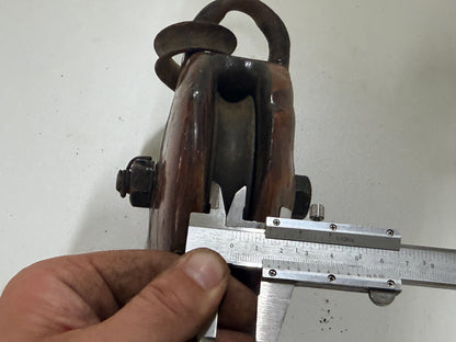 Houten 1 schijfsblok 98 mm tot 15 mm lijn - 42