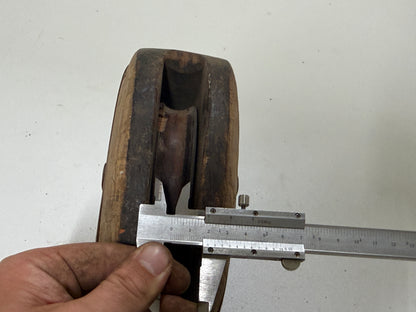 Houten 1 schijfsblok 105 mm tot 18 mm lijn - 43