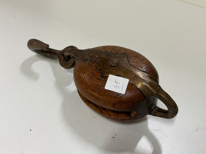 Houten 1 schijfsblok 95 mm tot 14 mm lijn - 45