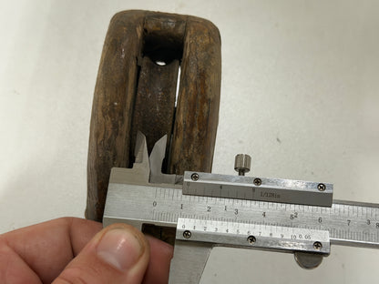 Houten 1 schijfsblok 55 mm tot 12 mm lijn - 48