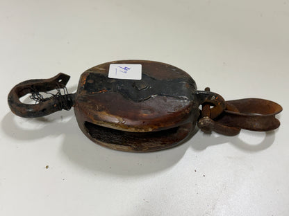 Houten 1 schijfsblok 67 mm tot 13 mm lijn - 49