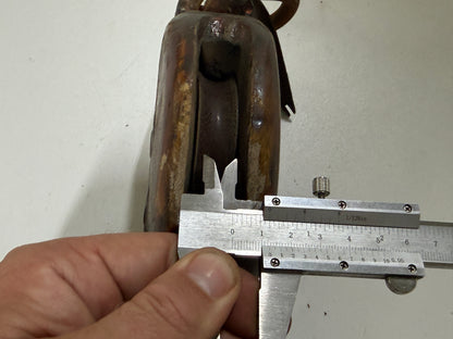 Houten 1 schijfsblok 67 mm tot 13 mm lijn - 49
