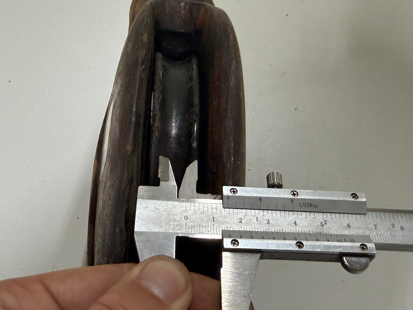 Houten 1 schijfsblok 140 mm tot 15 mm lijn - 51